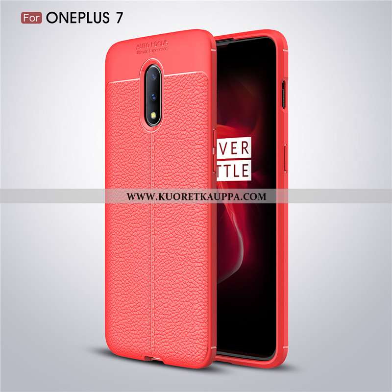 Kuori Oneplus 7, Kuoret Oneplus 7, Kotelo Oneplus 7 Kukkakuvio Pehmeä Neste Punainen Liukumaton Murt