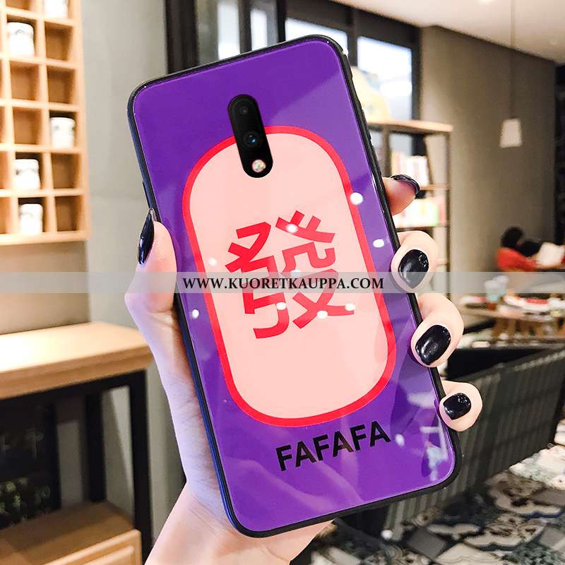 Kuori Oneplus 7, Kuoret Oneplus 7, Kotelo Oneplus 7 Lasi Luova Suojaus Vuosikerta Murtumaton Violett