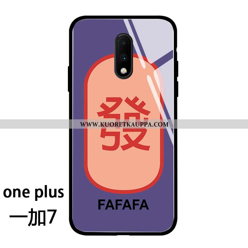 Kuori Oneplus 7, Kuoret Oneplus 7, Kotelo Oneplus 7 Lasi Luova Suojaus Vuosikerta Murtumaton Violett