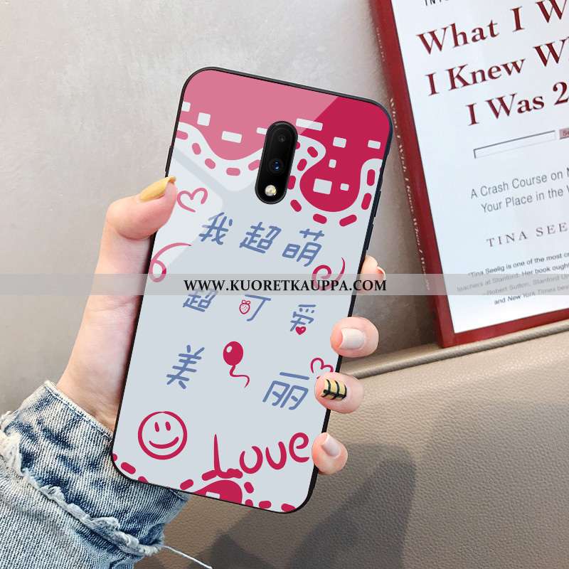Kuori Oneplus 7, Kuoret Oneplus 7, Kotelo Oneplus 7 Lasi Persoonallisuus Sarjakuva Ihana Silikoni Ru