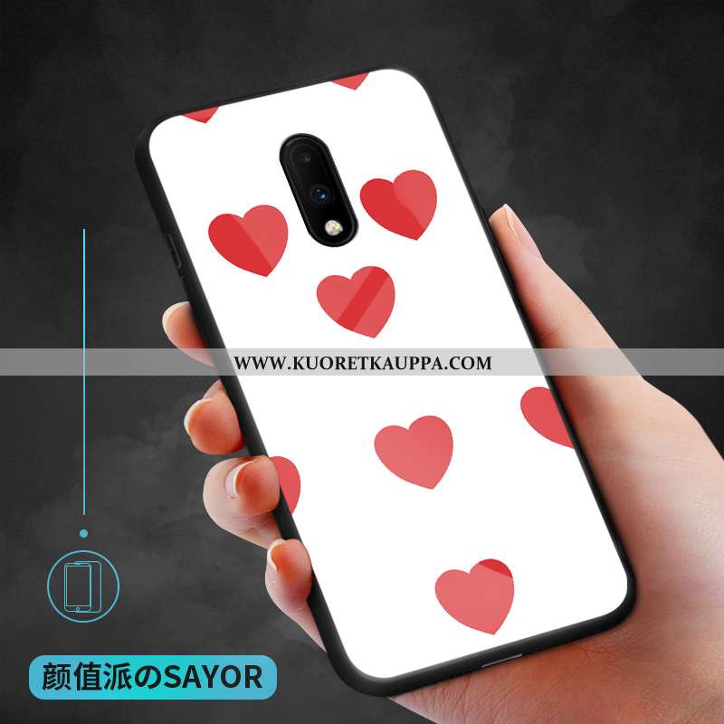 Kuori Oneplus 7, Kuoret Oneplus 7, Kotelo Oneplus 7 Lasi Persoonallisuus Valkoinen All Inclusive Puh