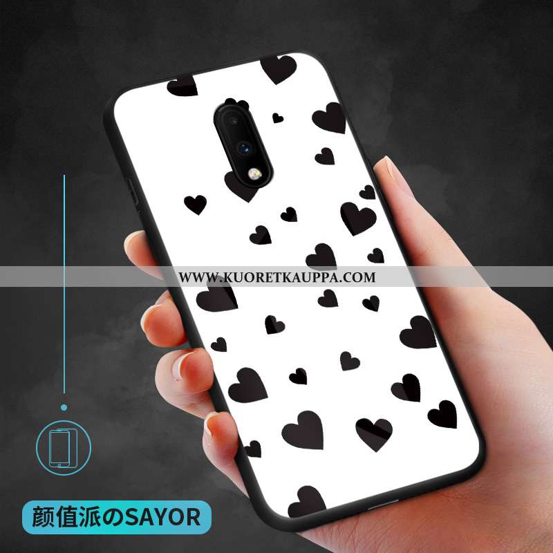 Kuori Oneplus 7, Kuoret Oneplus 7, Kotelo Oneplus 7 Lasi Persoonallisuus Valkoinen All Inclusive Puh
