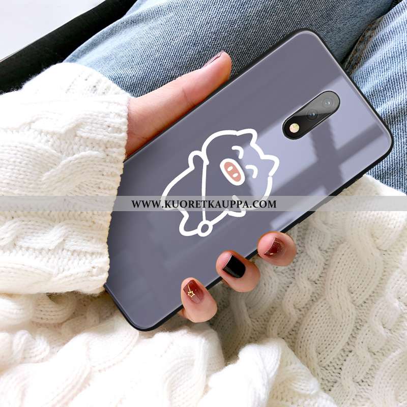 Kuori Oneplus 7, Kuoret Oneplus 7, Kotelo Oneplus 7 Luova Sarjakuva Uusi Lasi Pinkki