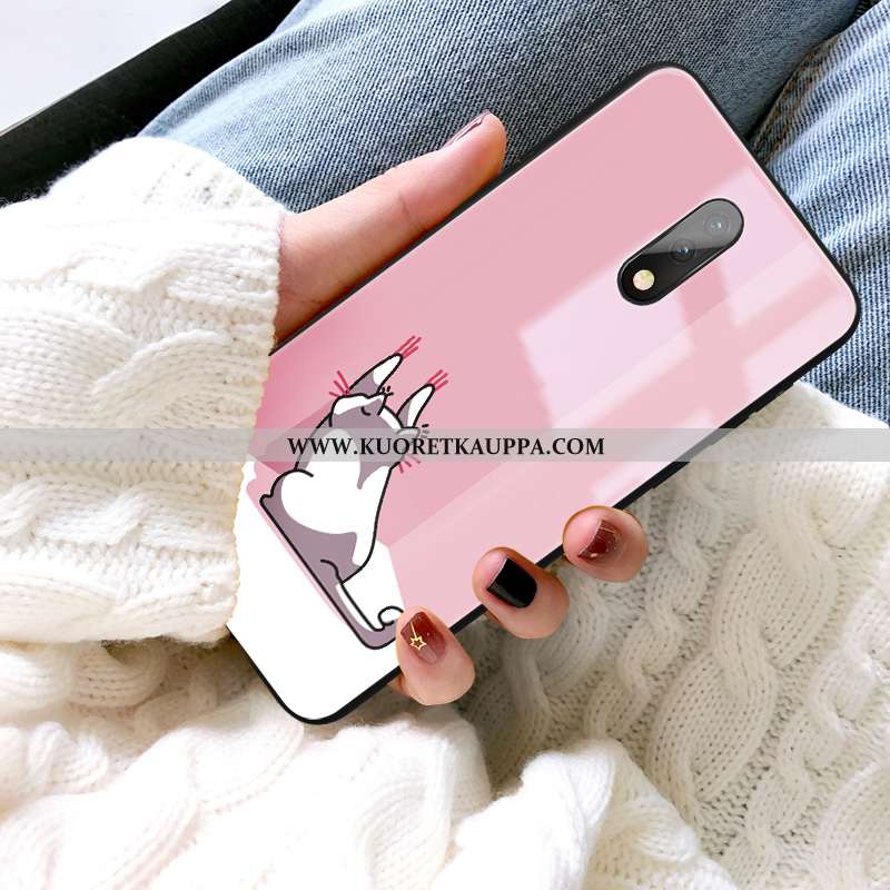 Kuori Oneplus 7, Kuoret Oneplus 7, Kotelo Oneplus 7 Luova Sarjakuva Uusi Lasi Pinkki