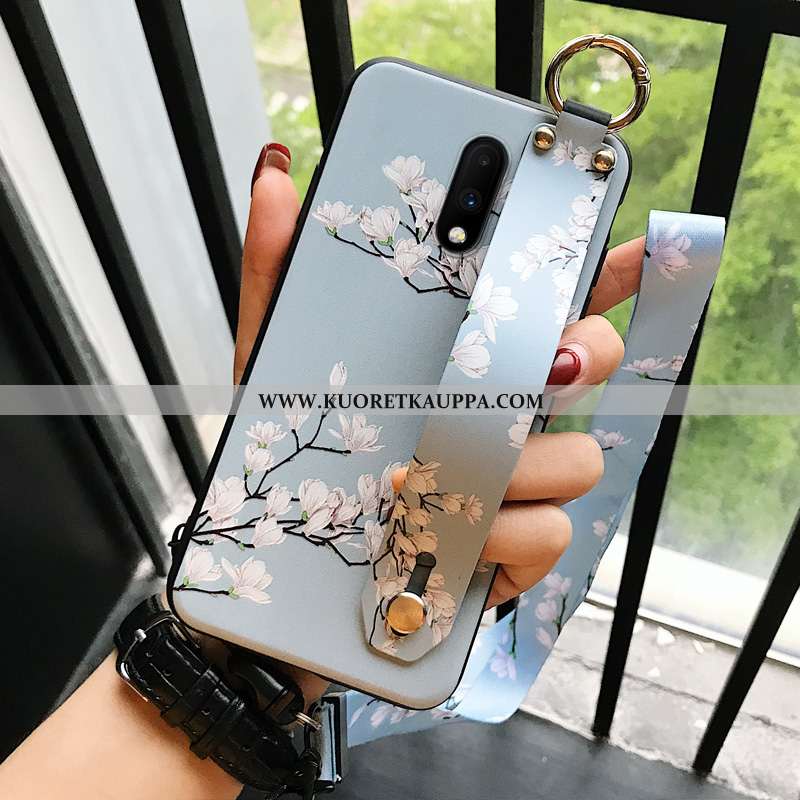 Kuori Oneplus 7, Kuoret Oneplus 7, Kotelo Oneplus 7 Luova Silikoni Murtumaton Net Red Sininen