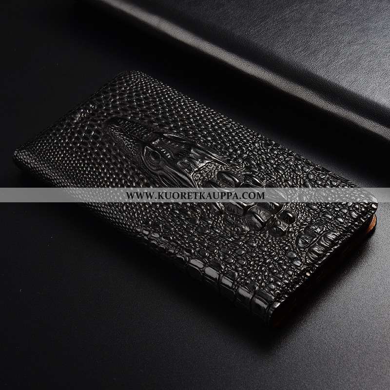 Kuori Oneplus 7, Kuoret Oneplus 7, Kotelo Oneplus 7 Nahkakuori Aito Nahka Krokotiili Murtumaton Sini