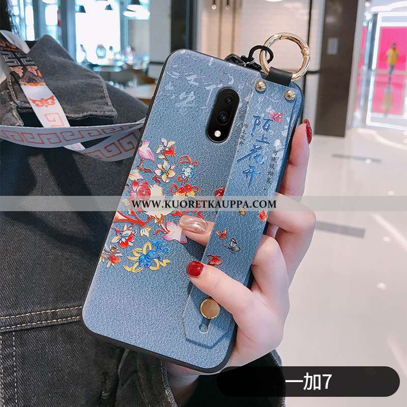 Kuori Oneplus 7, Kuoret Oneplus 7, Kotelo Oneplus 7 Pehmeä Neste Valo Kukka Kiinalainen Tyyli Violet