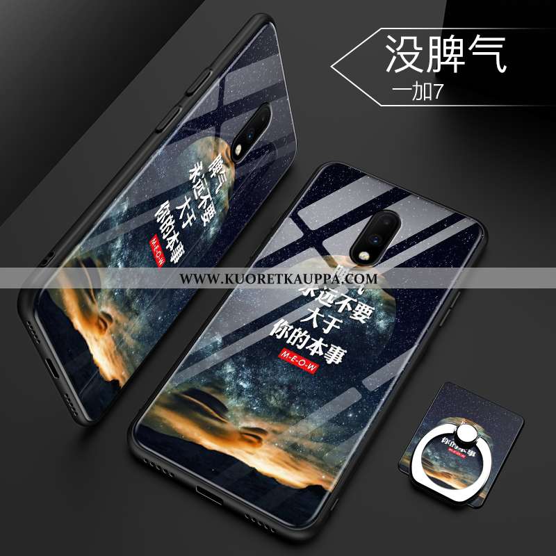 Kuori Oneplus 7, Kuoret Oneplus 7, Kotelo Oneplus 7 Persoonallisuus Luova Lasi Sininen