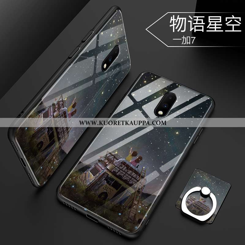 Kuori Oneplus 7, Kuoret Oneplus 7, Kotelo Oneplus 7 Persoonallisuus Luova Lasi Sininen