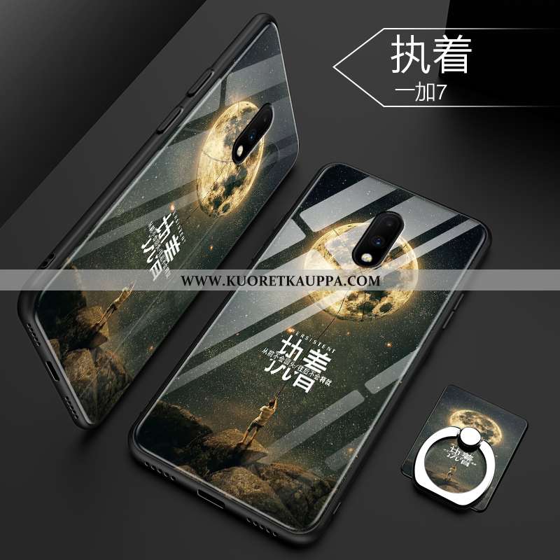 Kuori Oneplus 7, Kuoret Oneplus 7, Kotelo Oneplus 7 Persoonallisuus Luova Lasi Sininen