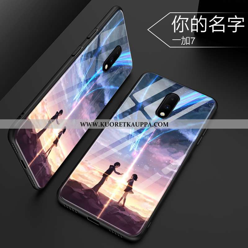 Kuori Oneplus 7, Kuoret Oneplus 7, Kotelo Oneplus 7 Persoonallisuus Luova Lasi Sininen