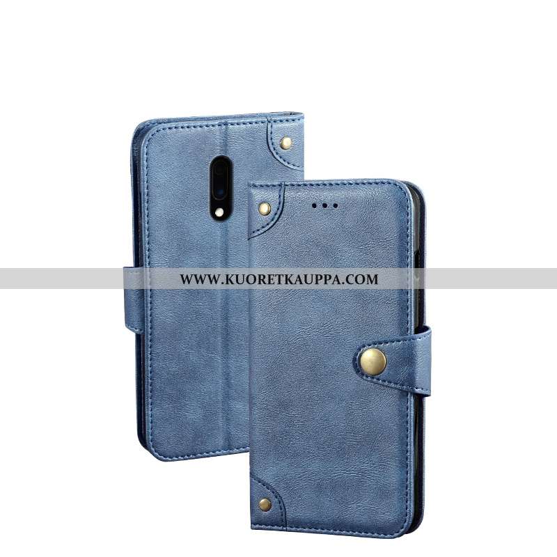 Kuori Oneplus 7, Kuoret Oneplus 7, Kotelo Oneplus 7 Salkku Nahka Murtumaton Musta Mustat