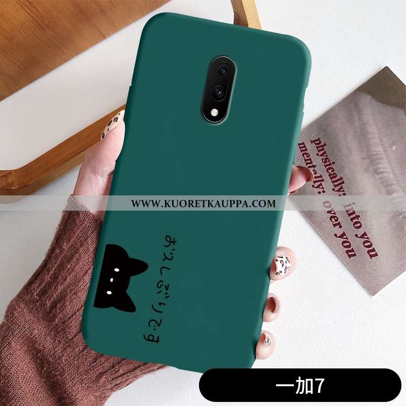 Kuori Oneplus 7, Kuoret Oneplus 7, Kotelo Oneplus 7 Ultra Pehmeä Neste Yksinkertainen Suojaus Vihreä