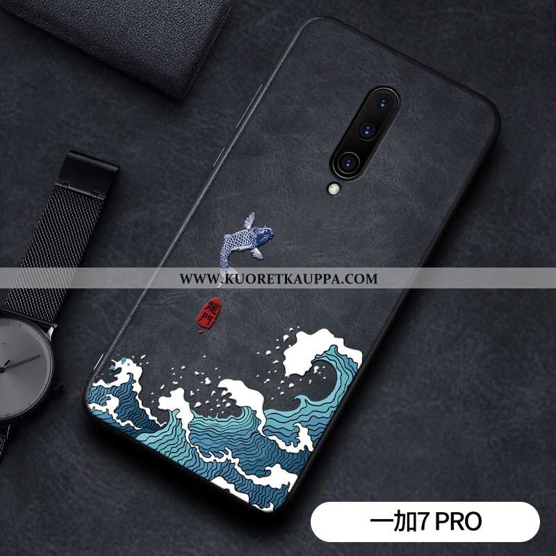 Kuori Oneplus 7 Pro, Kuoret Oneplus 7 Pro, Kotelo Oneplus 7 Pro Kohokuviointi Vuosikerta Lohikäärme 