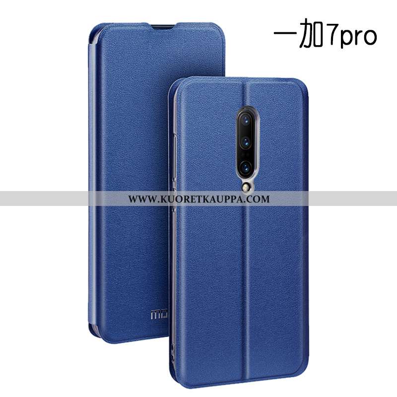 Kuori Oneplus 7 Pro, Kuoret Oneplus 7 Pro, Kotelo Oneplus 7 Pro Nahkakuori Suuntaus Punainen Pehmeä 
