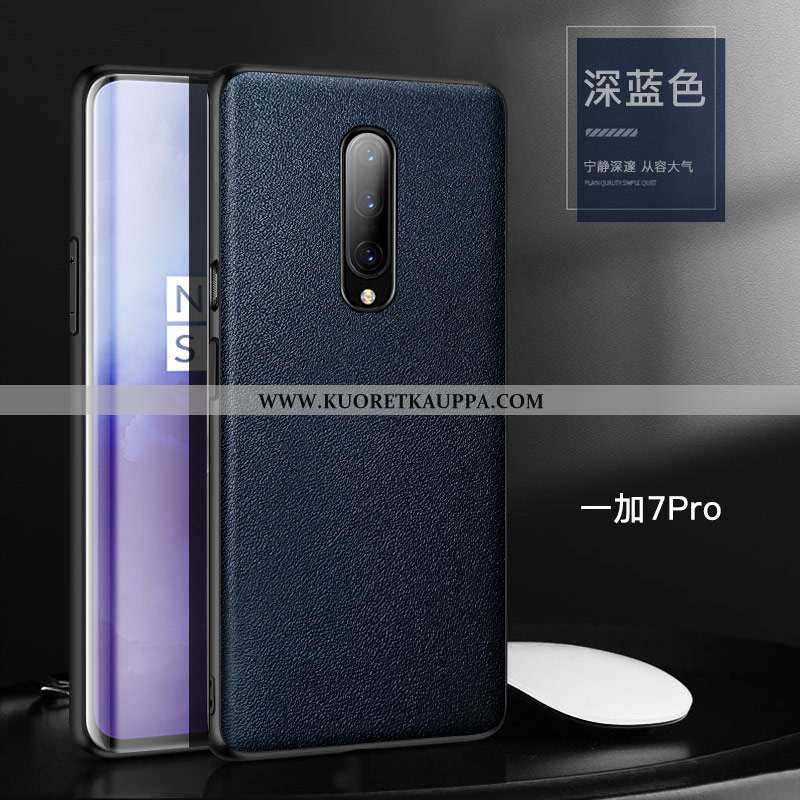 Kuori Oneplus 7 Pro, Kuoret Oneplus 7 Pro, Kotelo Oneplus 7 Pro Persoonallisuus Nahka Punainen Yksin