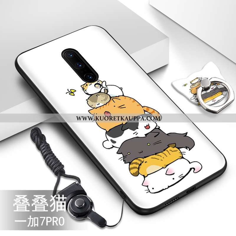 Kuori Oneplus 7 Pro, Kuoret Oneplus 7 Pro, Kotelo Oneplus 7 Pro Silikoni Suojaus Puhelimen Valkoinen