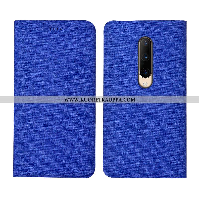 Kuori Oneplus 7 Pro, Kuoret Oneplus 7 Pro, Kotelo Oneplus 7 Pro Suojaus Pellava Harmaa