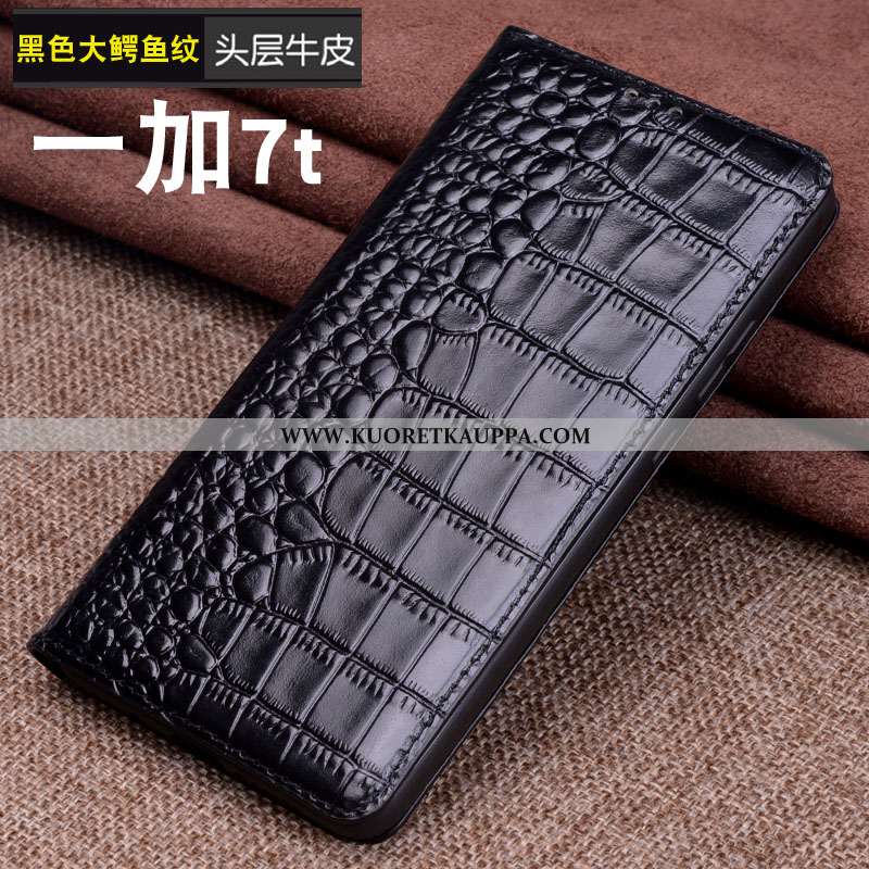 Kuori Oneplus 7t, Kuoret Oneplus 7t, Kotelo Oneplus 7t Aito Nahka Näytönsuojus Suojaus Yksinkertaine