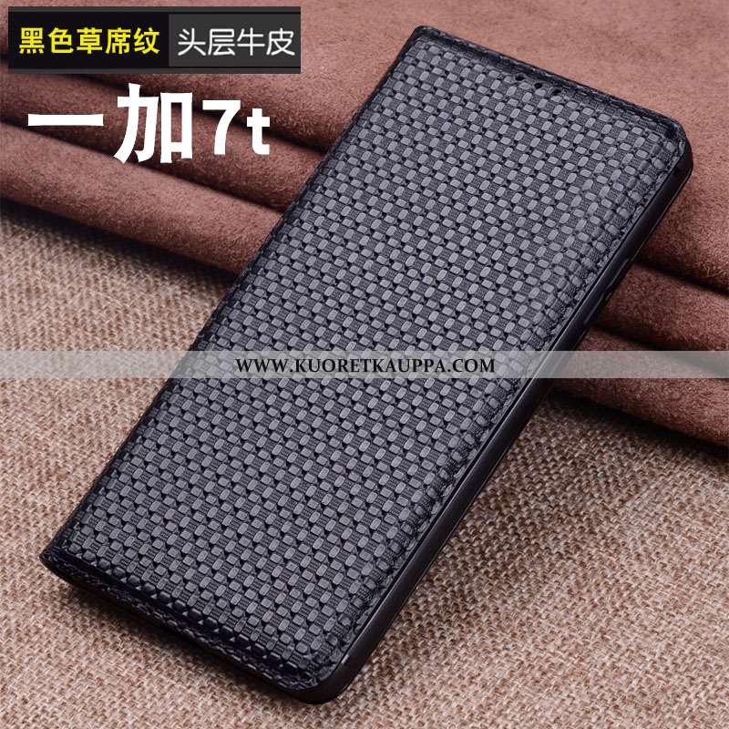 Kuori Oneplus 7t, Kuoret Oneplus 7t, Kotelo Oneplus 7t Aito Nahka Näytönsuojus Suojaus Yksinkertaine