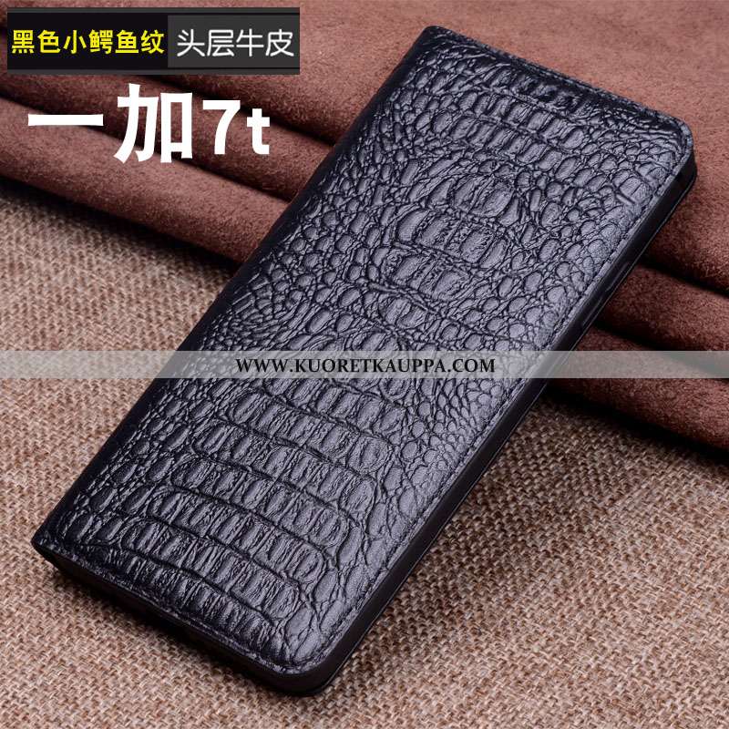 Kuori Oneplus 7t, Kuoret Oneplus 7t, Kotelo Oneplus 7t Aito Nahka Näytönsuojus Suojaus Yksinkertaine