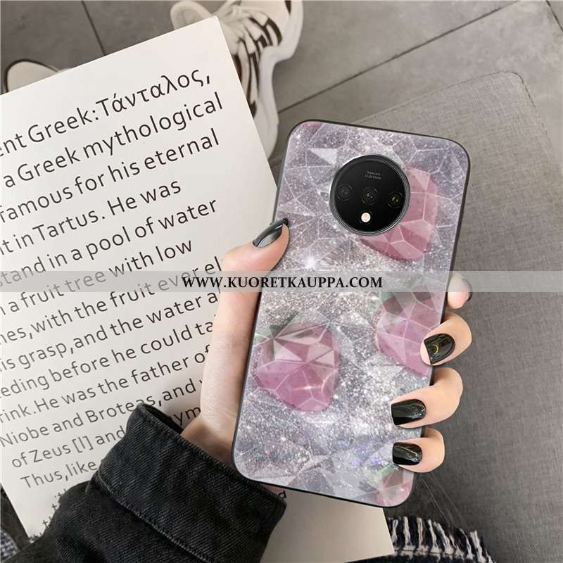 Kuori Oneplus 7t, Kuoret Oneplus 7t, Kotelo Oneplus 7t Kukkakuvio Tila Timantti Harmaa