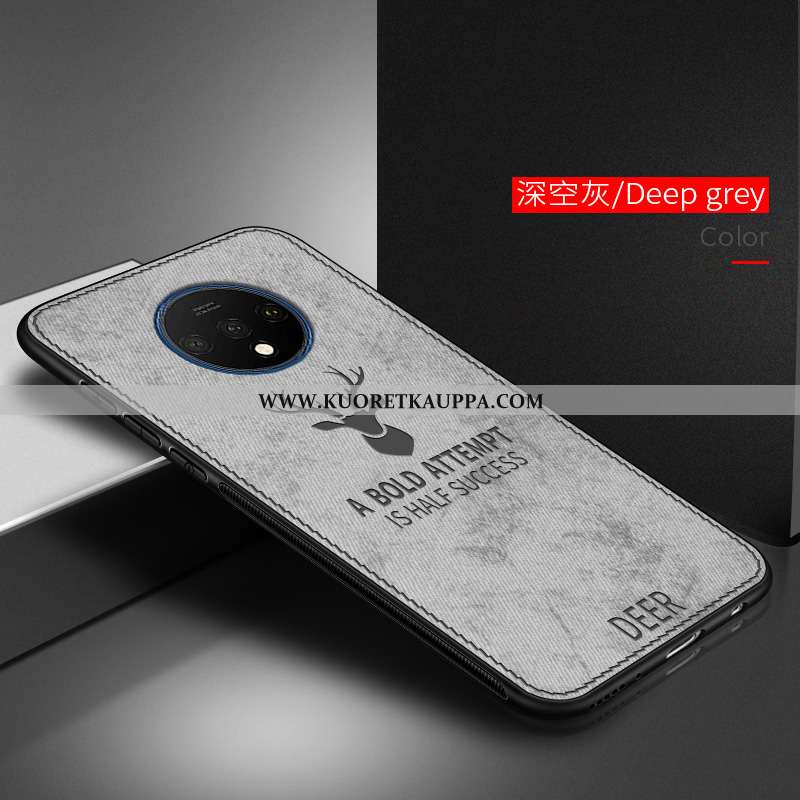 Kuori Oneplus 7t, Kuoret Oneplus 7t, Kotelo Oneplus 7t Kukkakuvio Ultra Net Red Suojaus Valo Harmaa