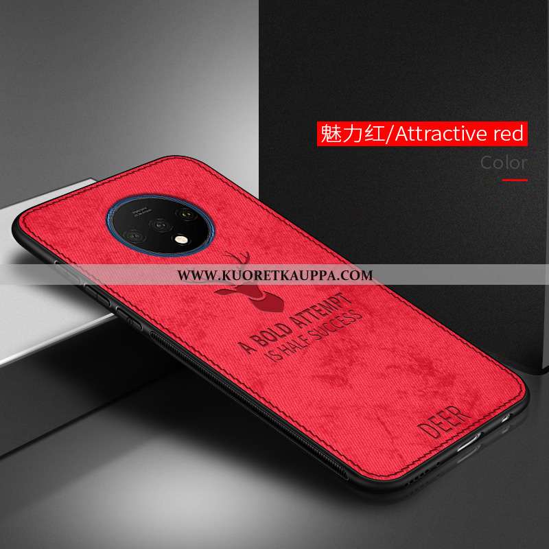 Kuori Oneplus 7t, Kuoret Oneplus 7t, Kotelo Oneplus 7t Kukkakuvio Ultra Net Red Suojaus Valo Harmaa