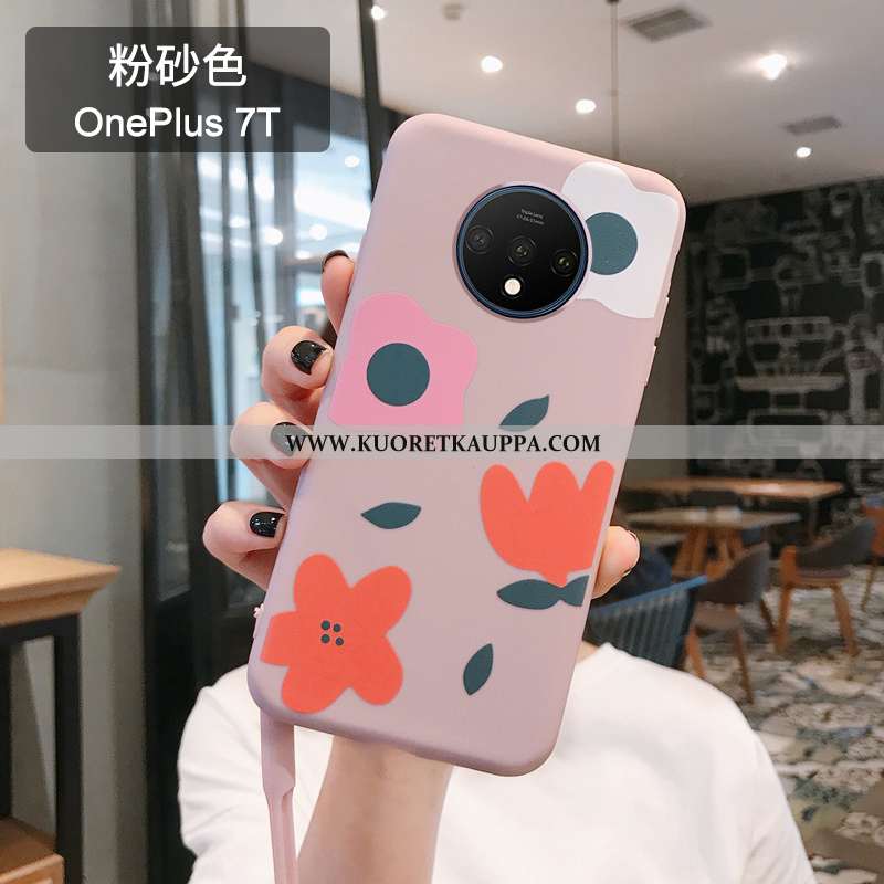 Kuori Oneplus 7t, Kuoret Oneplus 7t, Kotelo Oneplus 7t Luova Puu Pehmeä Neste Tuuli Puhelimen Pinkki