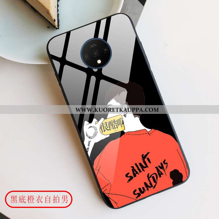 Kuori Oneplus 7t, Kuoret Oneplus 7t, Kotelo Oneplus 7t Luova Suuntaus Lasi Puhelimen Vaalean Valkoin