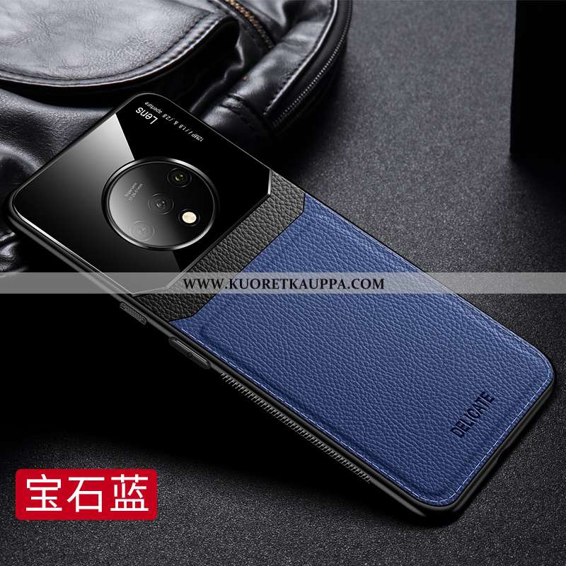 Kuori Oneplus 7t, Kuoret Oneplus 7t, Kotelo Oneplus 7t Nahka Kukkakuvio Musta Silikoni Mustat