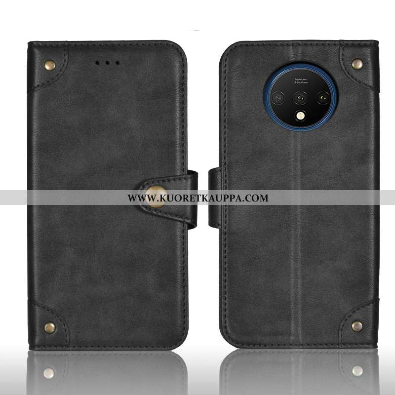 Kuori Oneplus 7t, Kuoret Oneplus 7t, Kotelo Oneplus 7t Nahka Suojaus Puhelimen Musta Mustat