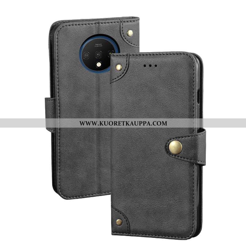 Kuori Oneplus 7t, Kuoret Oneplus 7t, Kotelo Oneplus 7t Nahka Suojaus Puhelimen Musta Mustat