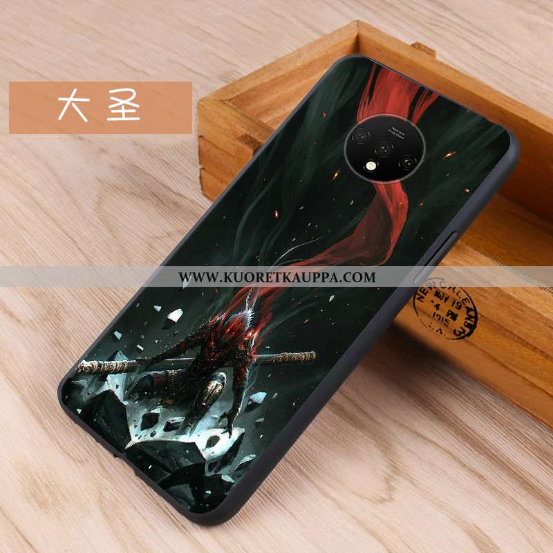 Kuori Oneplus 7t, Kuoret Oneplus 7t, Kotelo Oneplus 7t Pesty Suede Pehmeä Neste Punainen Murtumaton