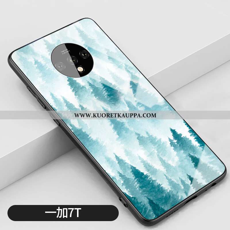 Kuori Oneplus 7t, Kuoret Oneplus 7t, Kotelo Oneplus 7t Silikoni Lasi Tuuli Murtumaton Vihreä