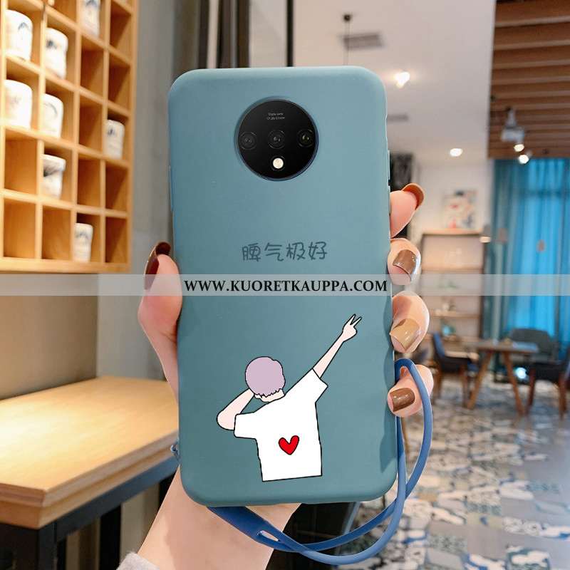 Kuori Oneplus 7t, Kuoret Oneplus 7t, Kotelo Oneplus 7t Silikoni Persoonallisuus Puu Jauhe Sininen