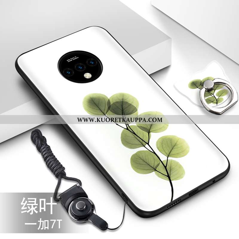 Kuori Oneplus 7t, Kuoret Oneplus 7t, Kotelo Oneplus 7t Silikoni Pesty Suede Valo Net Red Sininen