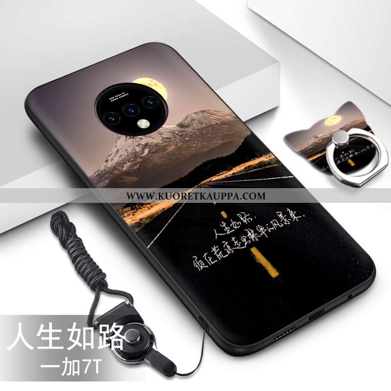 Kuori Oneplus 7t, Kuoret Oneplus 7t, Kotelo Oneplus 7t Silikoni Pesty Suede Valo Net Red Sininen