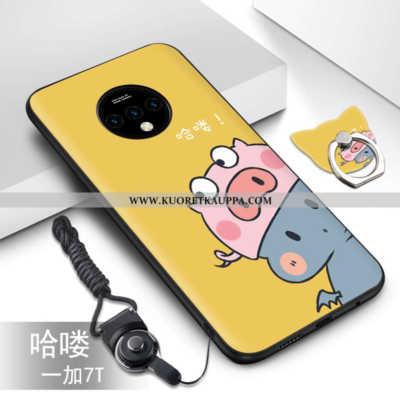 Kuori Oneplus 7t, Kuoret Oneplus 7t, Kotelo Oneplus 7t Silikoni Pesty Suede Valo Net Red Sininen