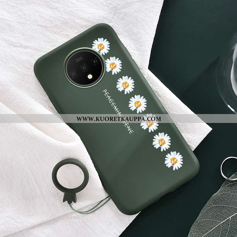 Kuori Oneplus 7t, Kuoret Oneplus 7t, Kotelo Oneplus 7t Silikoni Suojaus Päivänkakkara Vihreä Uusi Ar