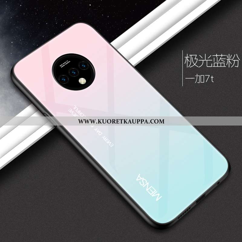 Kuori Oneplus 7t, Kuoret Oneplus 7t, Kotelo Oneplus 7t Suojaus Lasi Luova Puhelimen Murtumaton Punai
