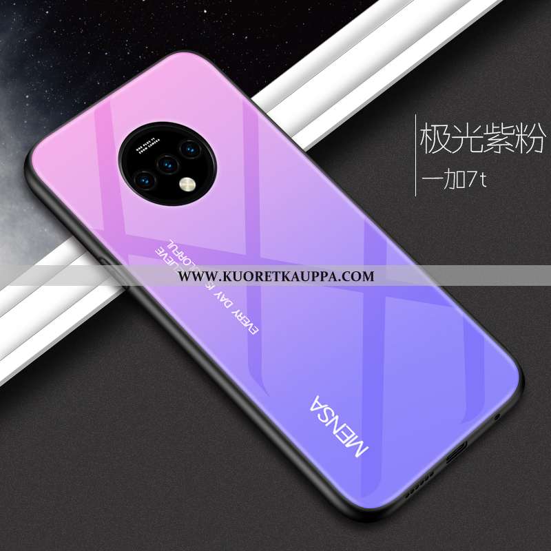 Kuori Oneplus 7t, Kuoret Oneplus 7t, Kotelo Oneplus 7t Suojaus Lasi Luova Puhelimen Murtumaton Punai