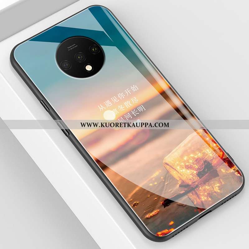 Kuori Oneplus 7t, Kuoret Oneplus 7t, Kotelo Oneplus 7t Suojaus Lasi Sininen Silikoni Murtumaton