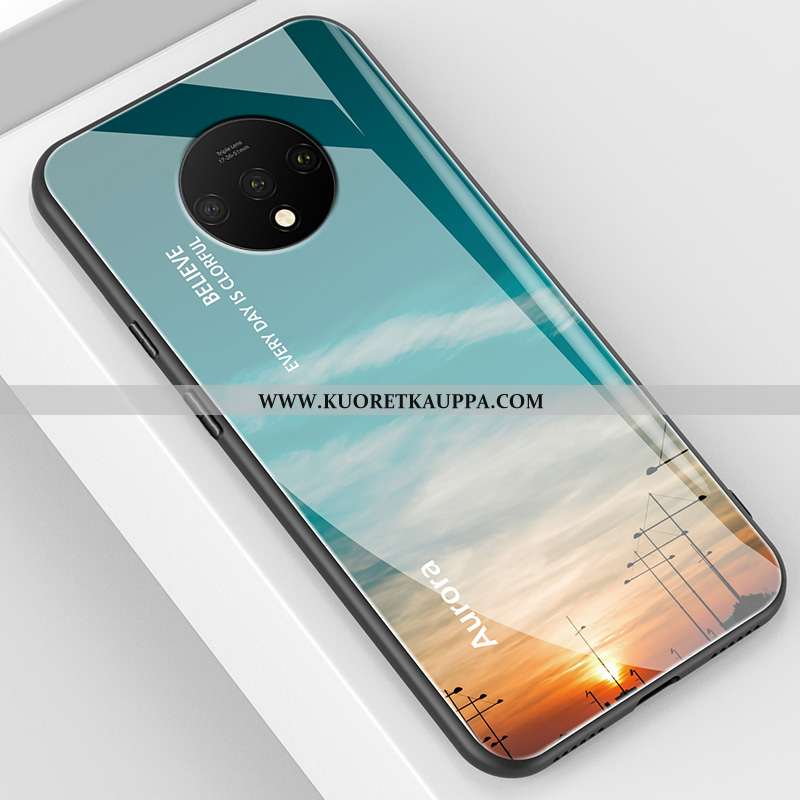 Kuori Oneplus 7t, Kuoret Oneplus 7t, Kotelo Oneplus 7t Suojaus Lasi Sininen Silikoni Murtumaton