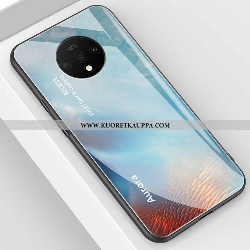 Kuori Oneplus 7t, Kuoret Oneplus 7t, Kotelo Oneplus 7t Suojaus Lasi Sininen Silikoni Murtumaton