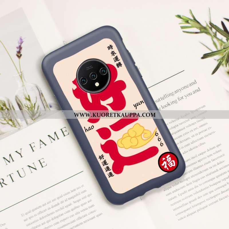 Kuori Oneplus 7t, Kuoret Oneplus 7t, Kotelo Oneplus 7t Suojaus Pesty Suede Rotta Puhelimen Silikoni 