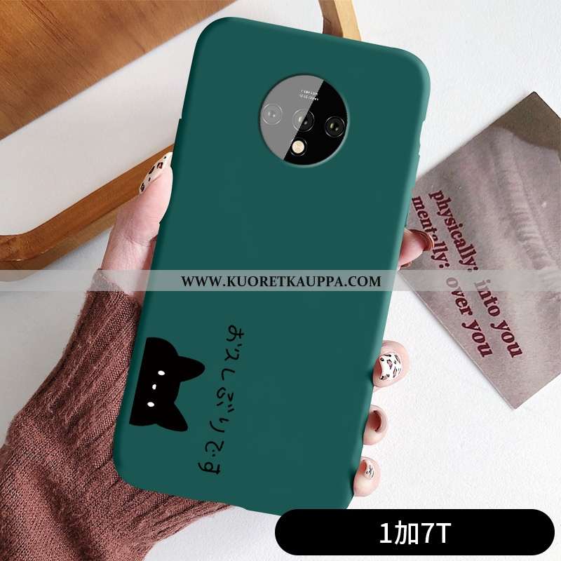 Kuori Oneplus 7t, Kuoret Oneplus 7t, Kotelo Oneplus 7t Suojaus Pesty Suede Silikoni Murtumaton Punai