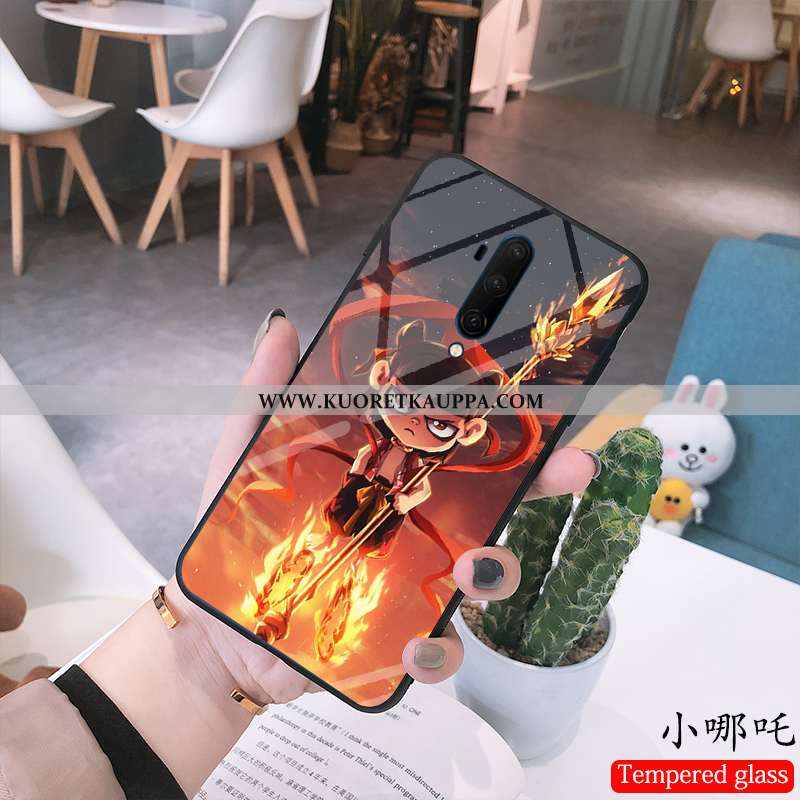 Kuori Oneplus 7t Pro, Kuoret Oneplus 7t Pro, Kotelo Oneplus 7t Pro Lasi Sarjakuva Puhelimen Sininen