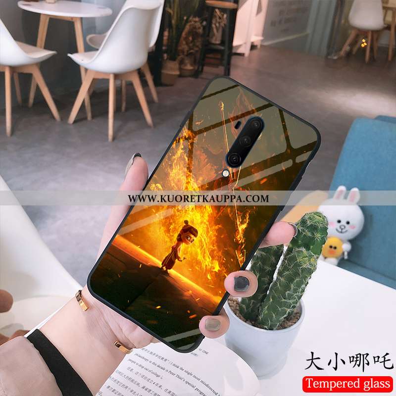 Kuori Oneplus 7t Pro, Kuoret Oneplus 7t Pro, Kotelo Oneplus 7t Pro Lasi Sarjakuva Puhelimen Sininen