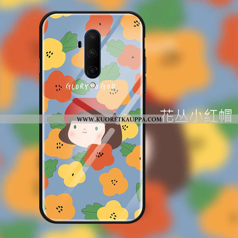 Kuori Oneplus 7t Pro, Kuoret Oneplus 7t Pro, Kotelo Oneplus 7t Pro Suuntaus Suojaus Net Red Lasi Pin